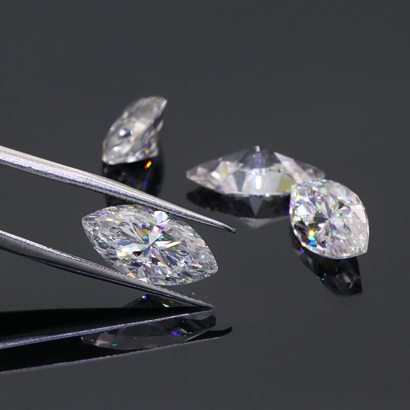 Alternative view of Moissanite Marquise Loose Stone Bulk