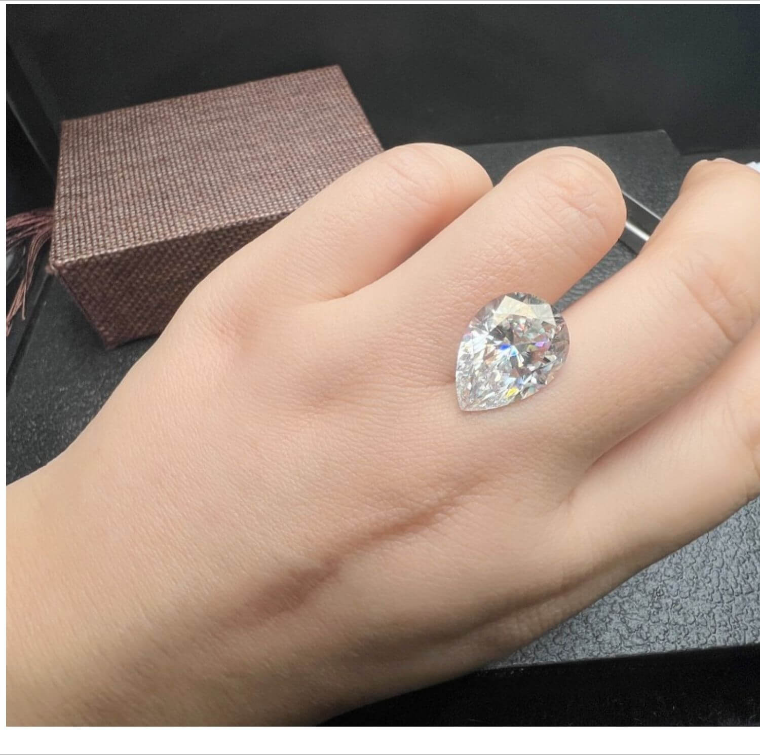 Pear Shaped Loose Moissanite Wholesale VVS1 - Image 6