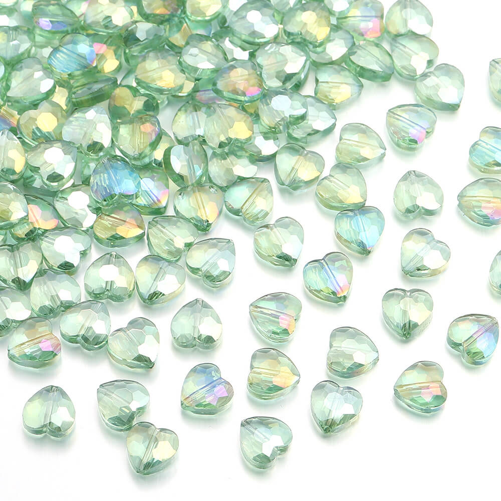 Crystal heart shaped DIY Necklaces Beads Phone Charms-I