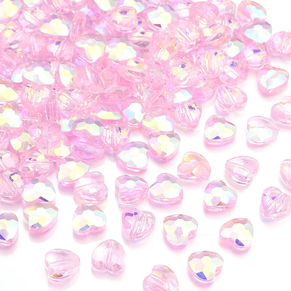 Crystal heart shaped DIY Necklaces Beads Phone Charms-L