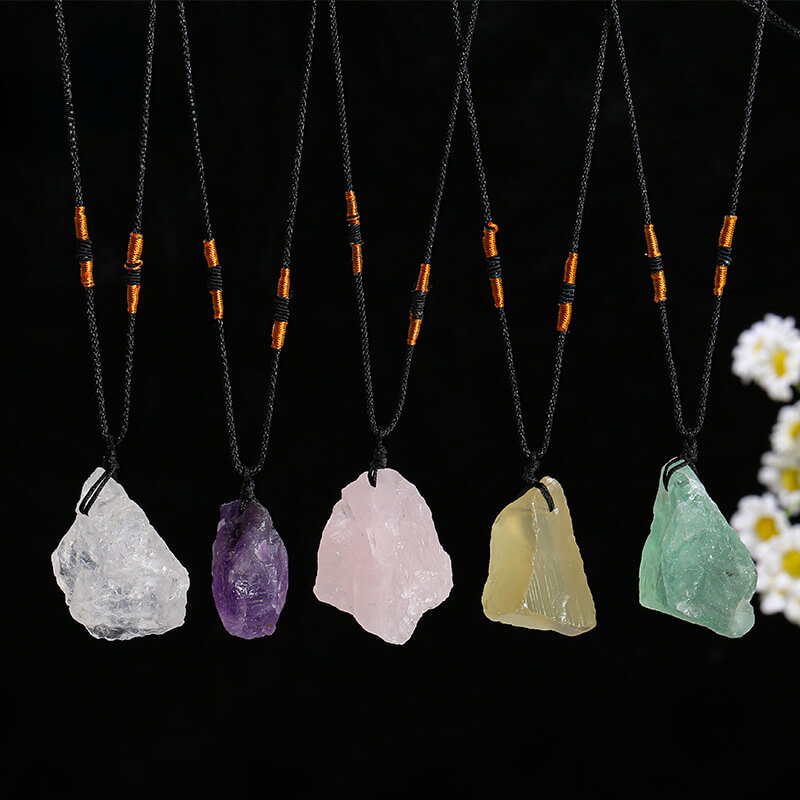 Irregular Natural Raw Crystal Necklace