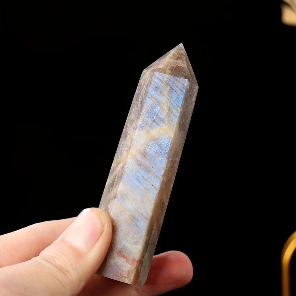 Alternative view of Natural Moonstone Tower Crystal