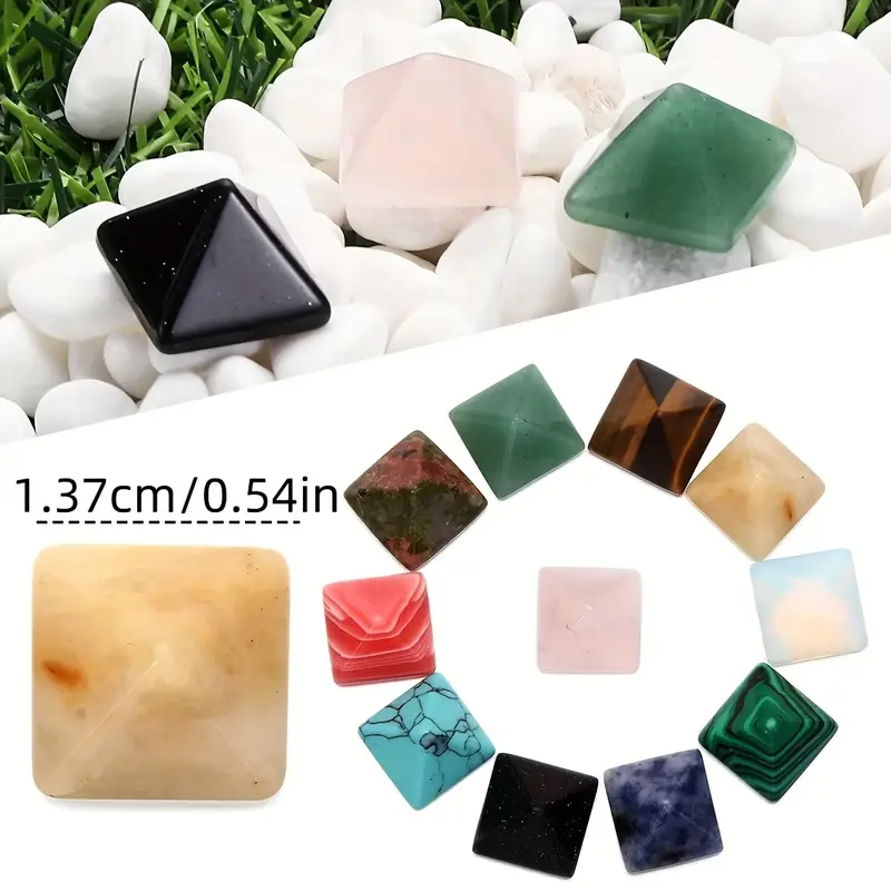 Alternative view of Pyramid Crystal Semi Precious Stones