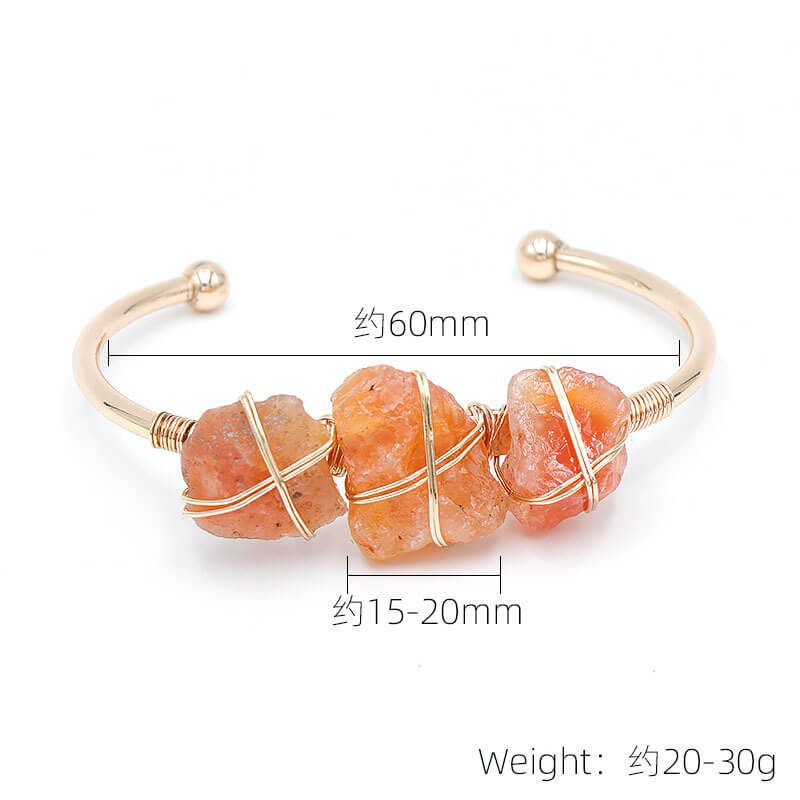 Vintage Boho Style Raw Stone Bracelet - Image 17