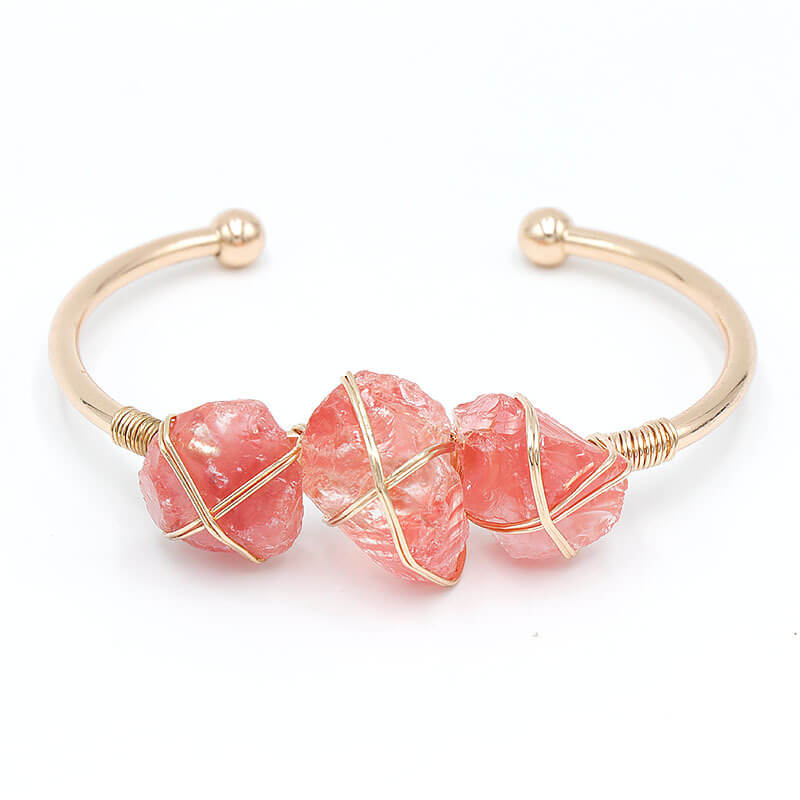 Vintage Boho Style Raw Stone Bracelet - Image 4