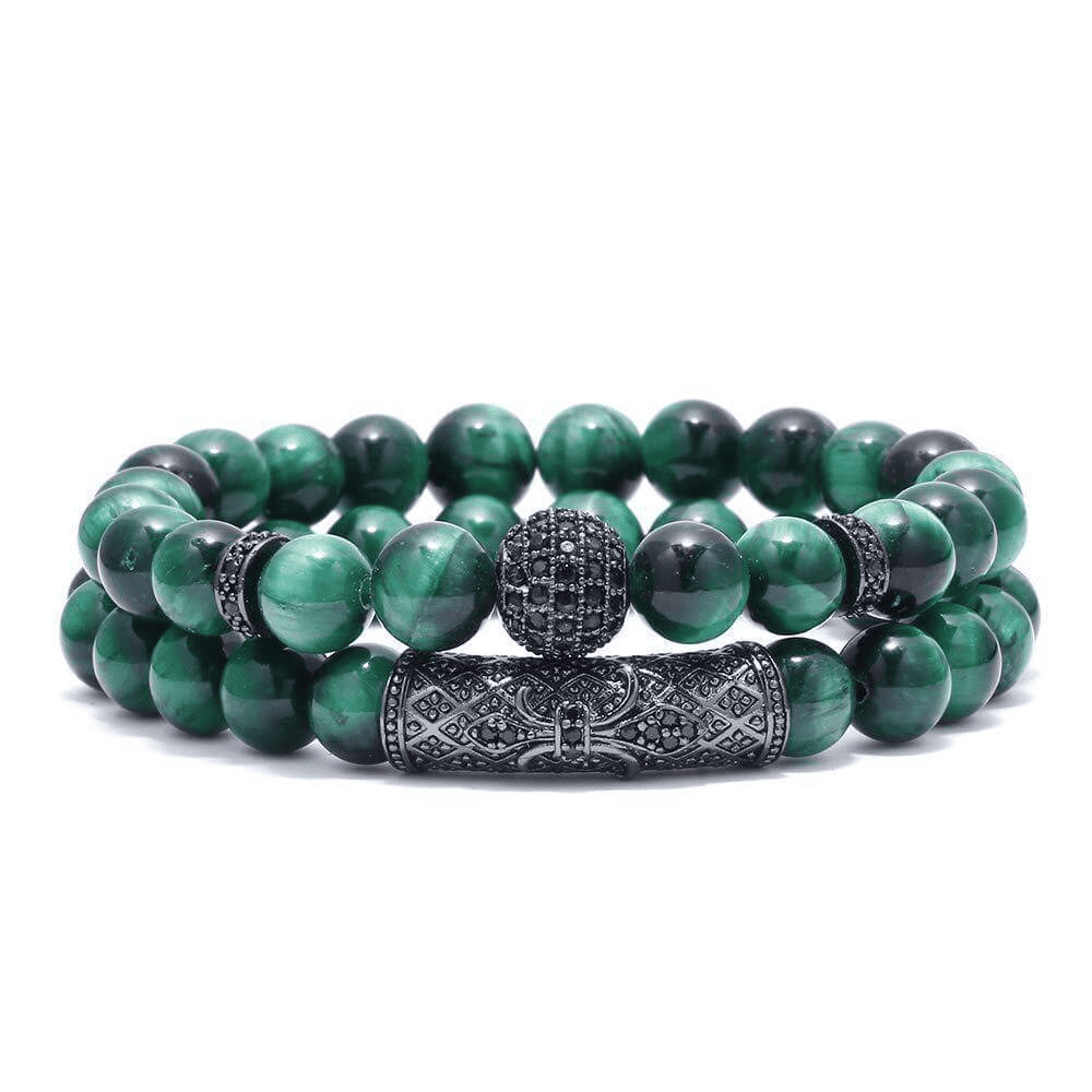Tiger Eye 2Set Crystal Healing Bracelets