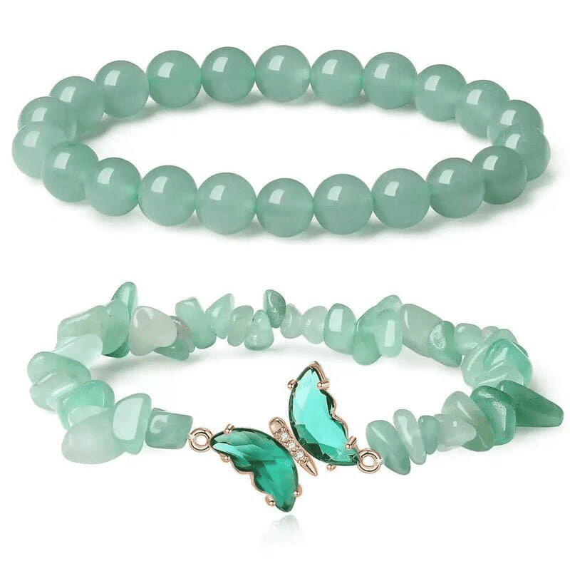 2pcs Butterfly Crystal Bracelets For Women
