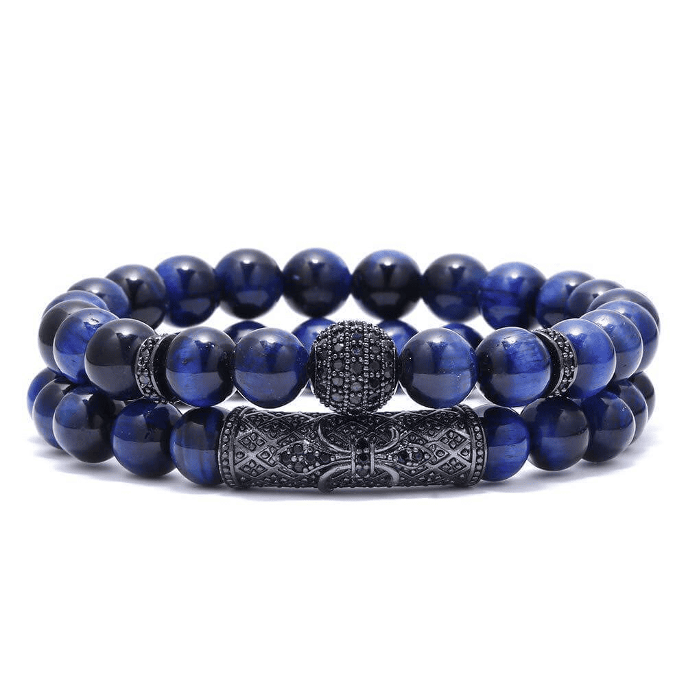 Tiger Eye 2Set Crystal Healing Bracelets