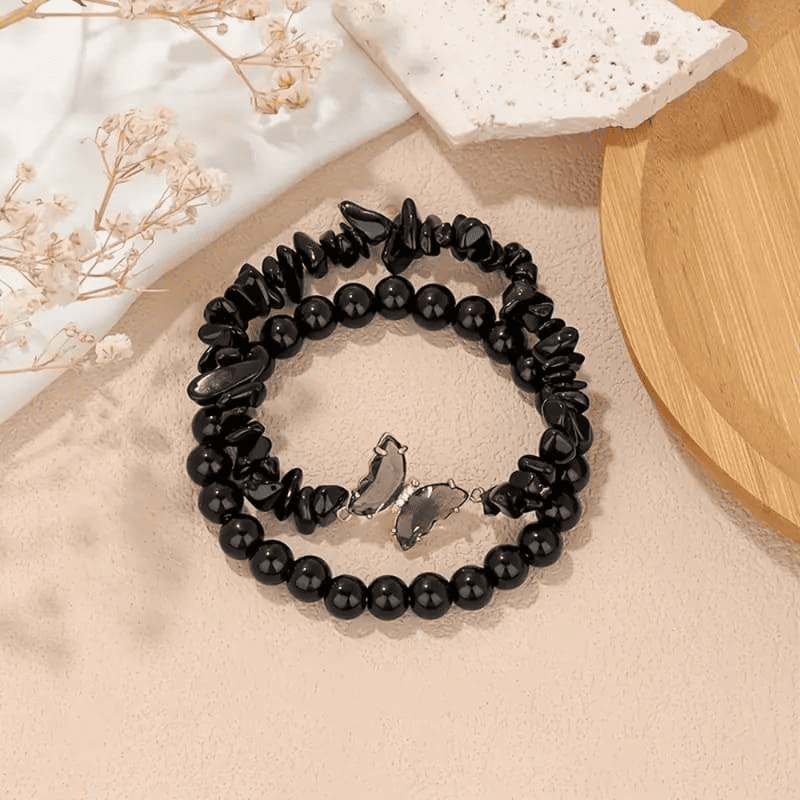 2pcs Butterfly Crystal Bracelets For Women